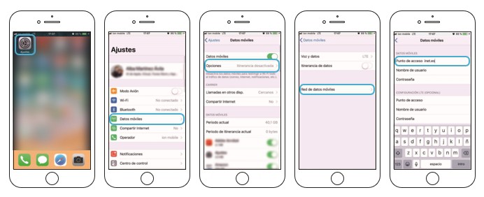 configuración manual de APN telefonía móvil virtualtwin comunicaciones 
